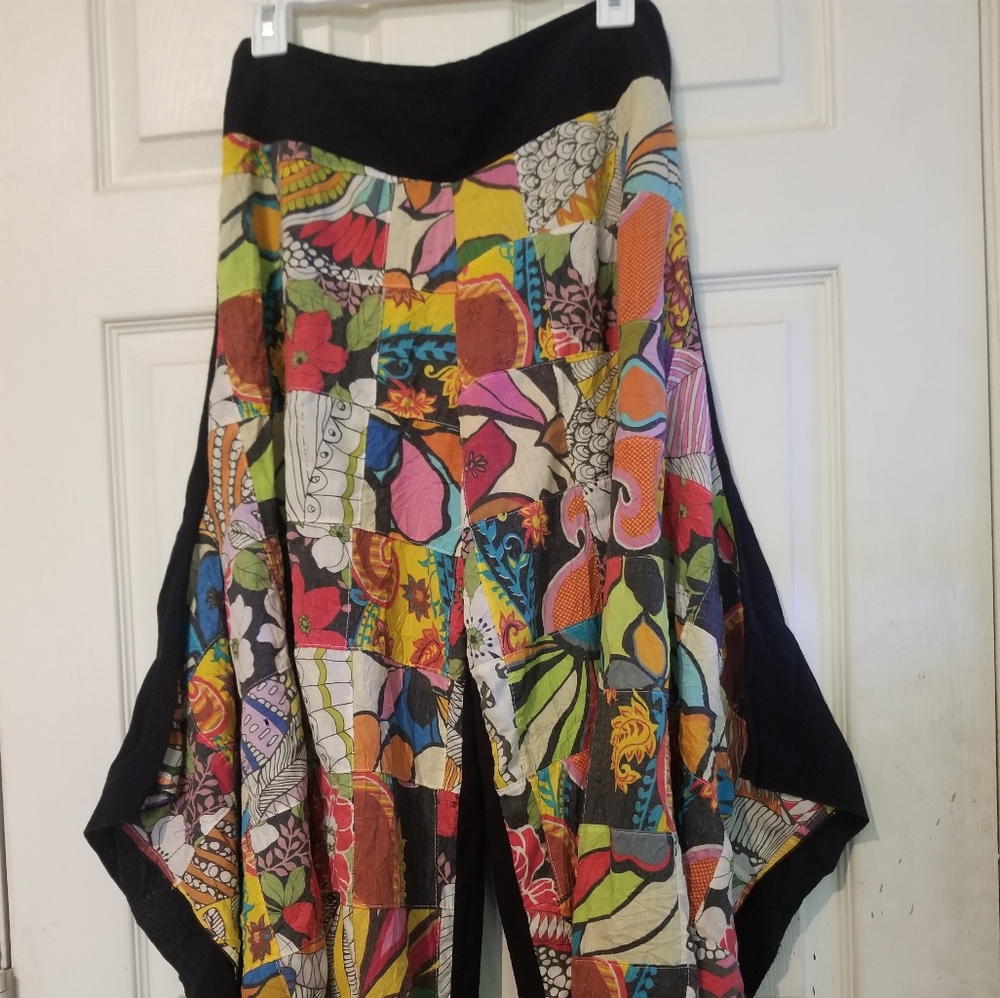 Colorful Wide Leg Pants